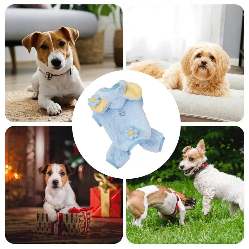 Bear Shape Plush Sweater for XS To M Dogs & Cats